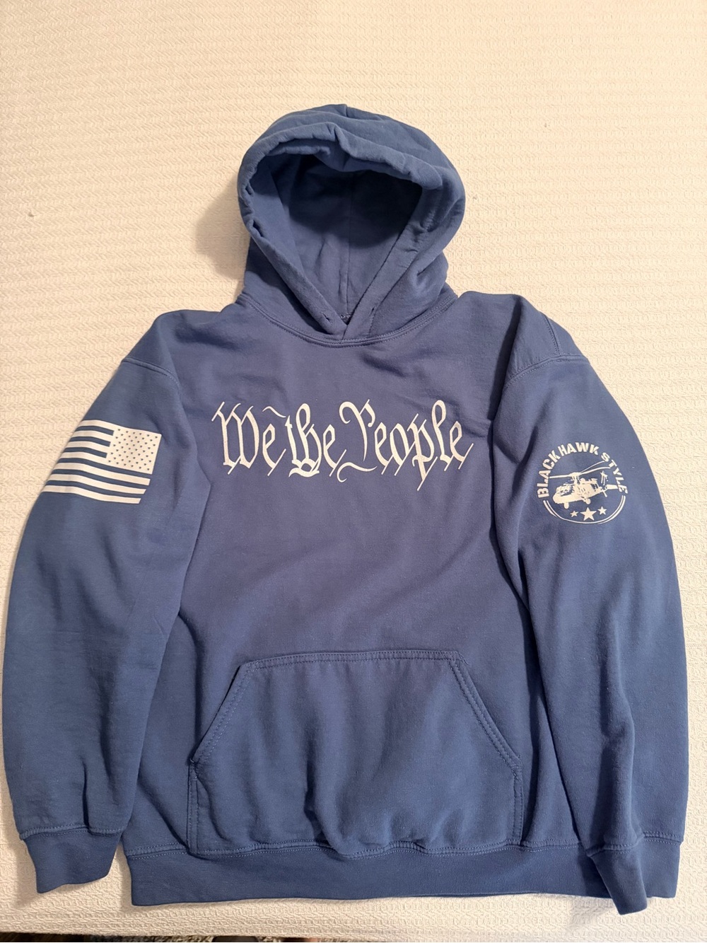 We The People Navy Blue Graphic Hoodie